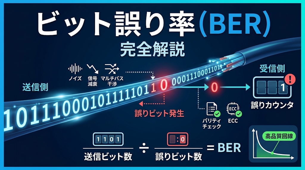 ビット誤り率とは？単位や計算式、通信品質における意味を徹底解説